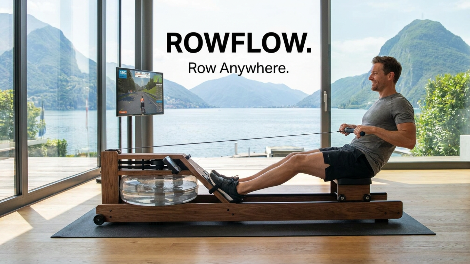Foldable Rowing Machine, Full Body Workout Rower for Home Gym & Cardio Training