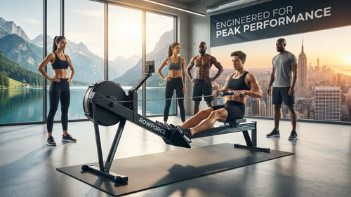 Foldable Rowing Machine, Full Body Workout Rower for Home Gym & Cardio Training