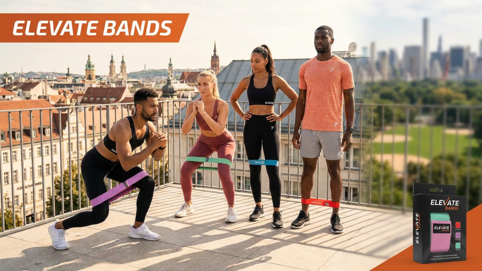 Resistance Bands Set, Stretch Exercise Bands for Yoga, Pilates & Full Body Workout