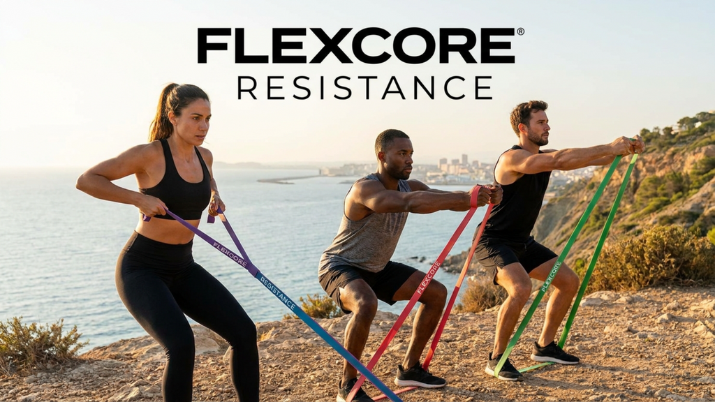 Resistance Bands Set, Stretch Exercise Bands for Yoga, Pilates & Full Body Workout