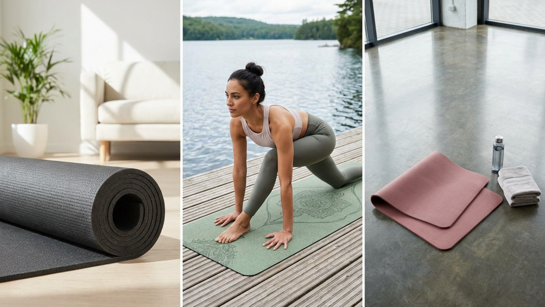 Non-Slip Yoga Mat, Thick Exercise Mat for Yoga, Pilates & Home Workout